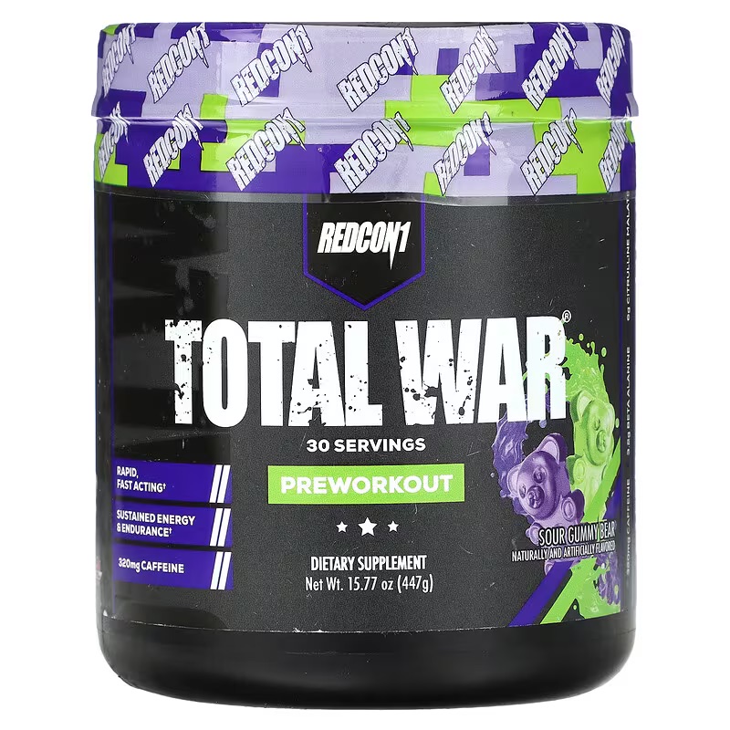 Redcon1, Total War, Preworkout, Sour Gummy Bear